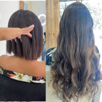 mega hair - antes e depois