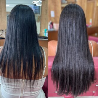mega hair - antes e depois