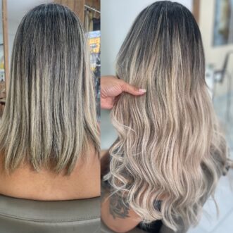 mega hair - antes e depois