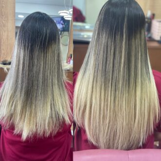 mega hair - antes e depois
