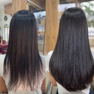 mega hair - antes e depois