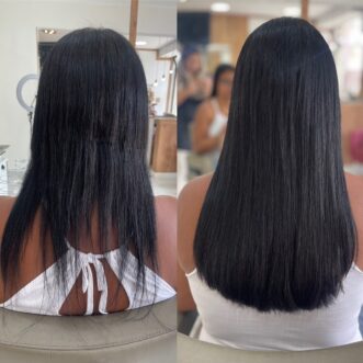 mega hair - antes e depois