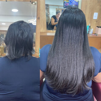 mega hair - antes e depois