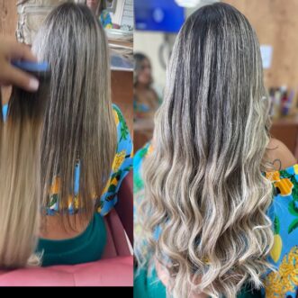 mega hair - antes e depois