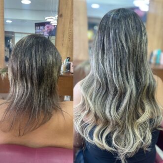 mega hair - antes e depois