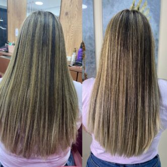 mega hair - antes e depois