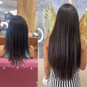 mega hair - antes e depois