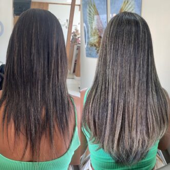 mega hair - antes e depois