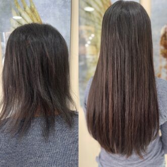 mega hair - antes e depois